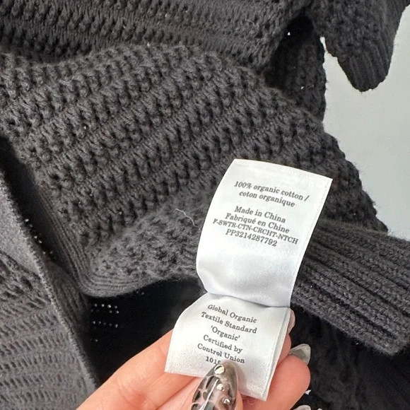 Everlane Black Knit Short Sleeve Top - Picture 3 of 5